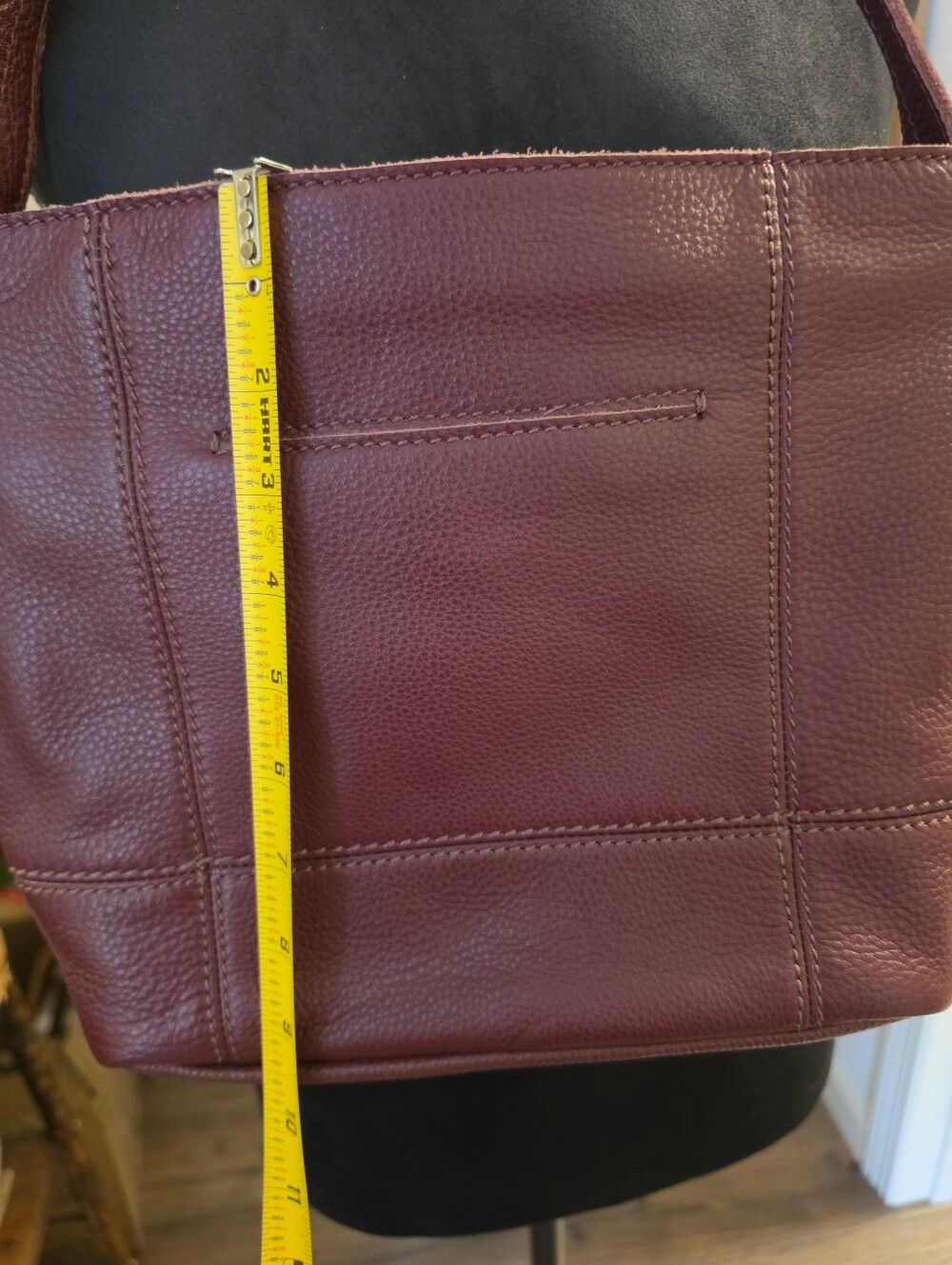 The Sak Women's Leather Tote in Burgundy - Picture 8 of 8